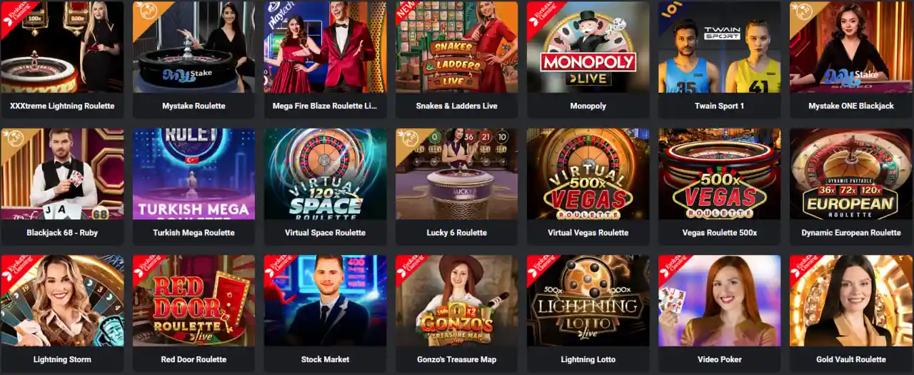 Casinò live su MyStake Casinò live su MyStake