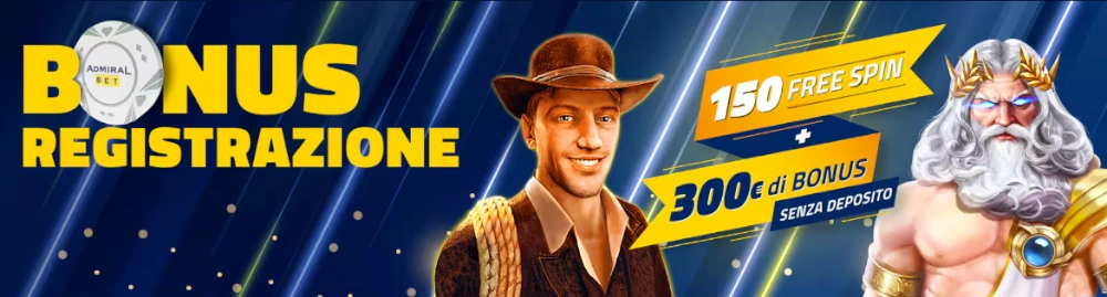 {37} Il bonus di benvenuto di AdmiralYes Casino.