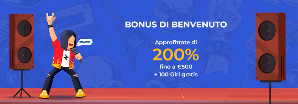 Bonus di benvenuto al Casinò Rolling Slots Bonus di benvenuto del Casinò Rolling Slots
