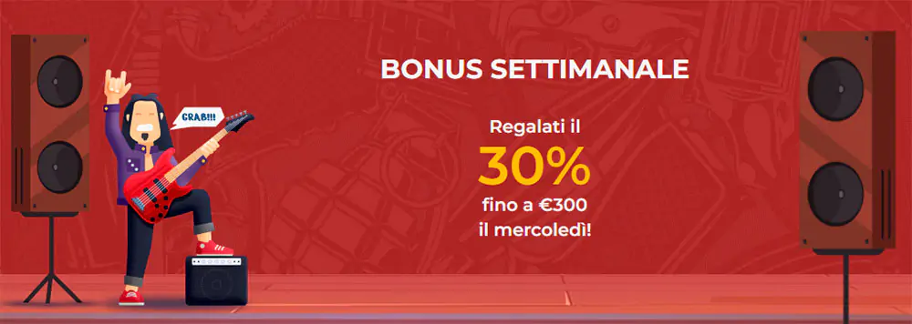 Bonus di deposito al Casinò Rolling Slots Bonus di deposito al Casinò Rolling Slots